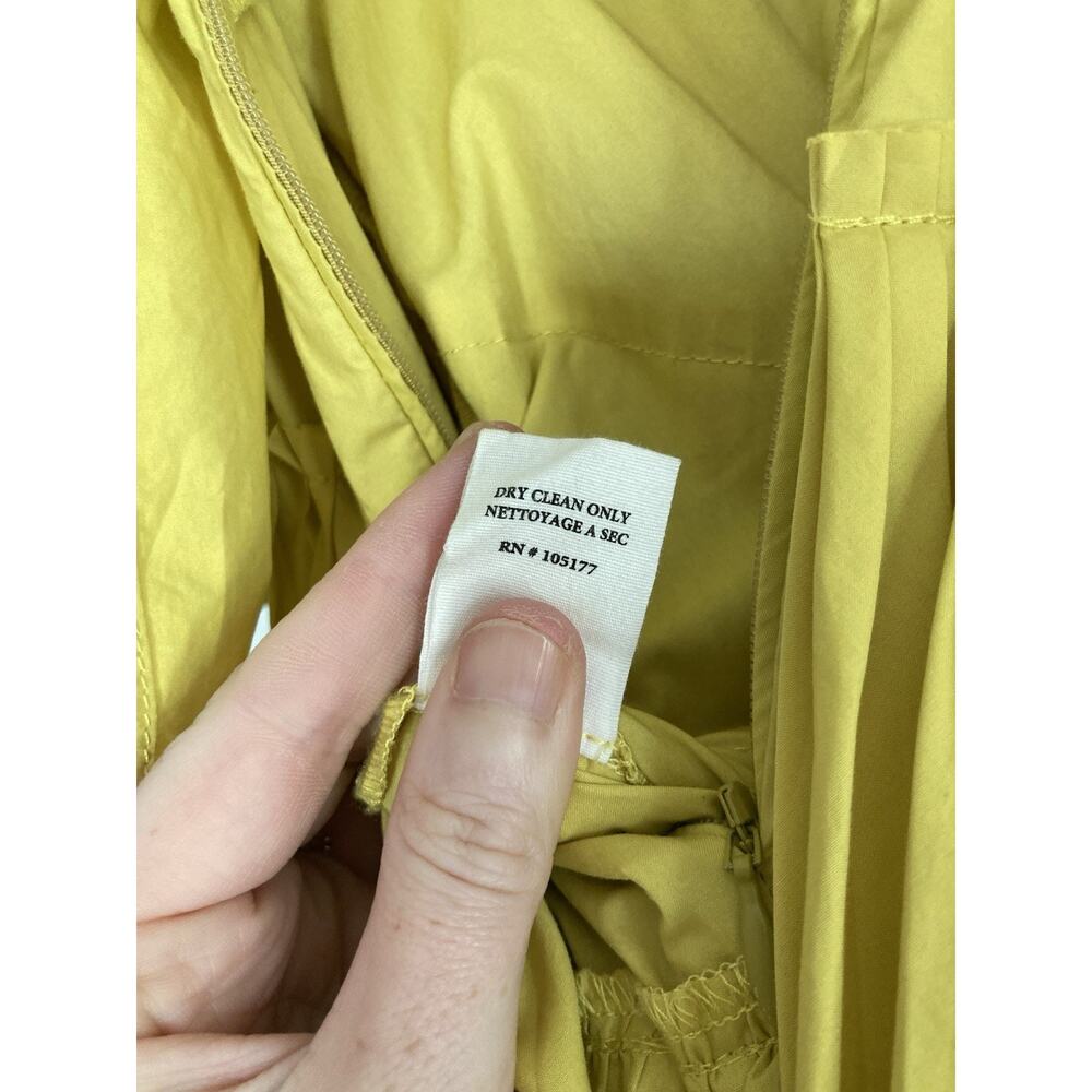Ulla Johnson Avery Gown in Limonite Tiered Maxi Dress Gown Womens 10 Resort Vaca - Picture 12 of 16